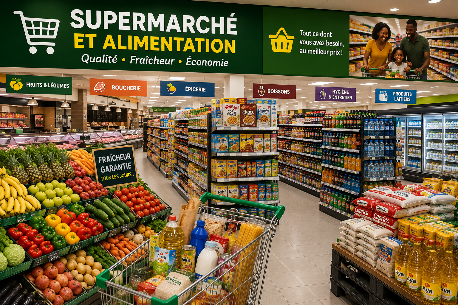 Supermarché et alimentation