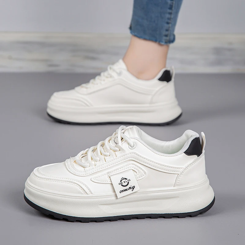 Chaussures de skate femme légères respirantes – Semelle EVA antidérapante, lacets, bout rond