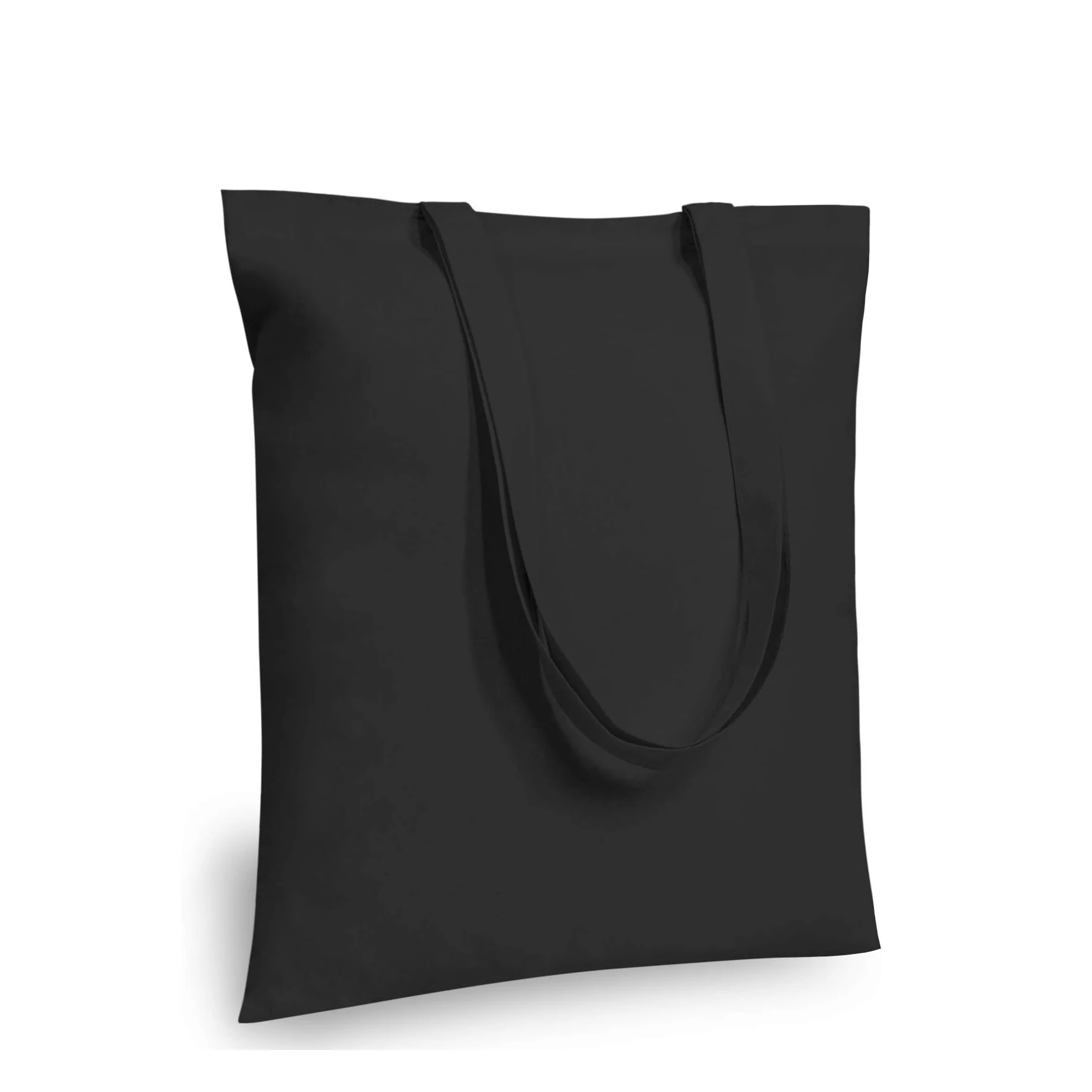 Sac fourre-tout en toile noire XinyiArt 34x38cm – Réutilisable, solide & multi-usages