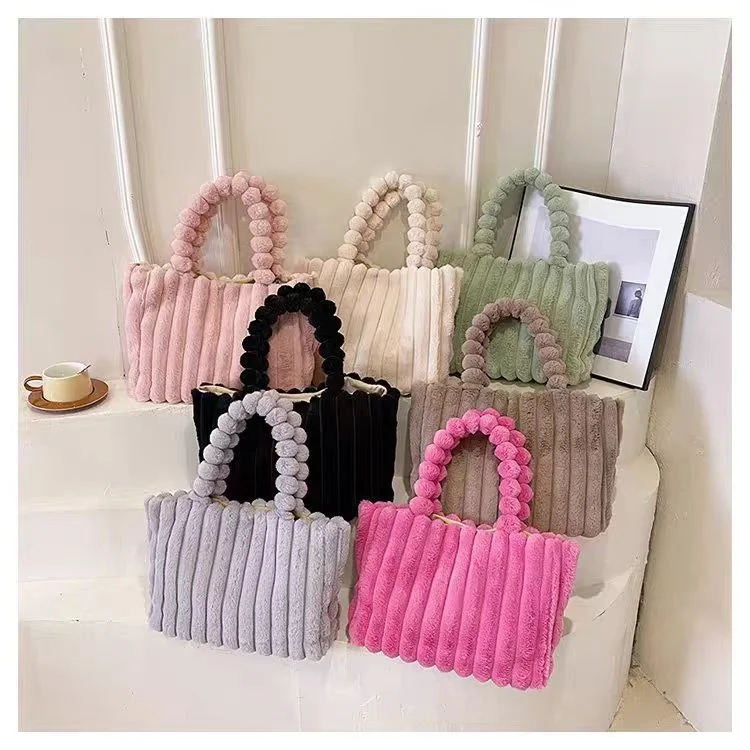 Sac Fourre-Tout YUKU en Peluche | Grande Capacité | Idéal Fêtes & Sorties | Vente en Gros