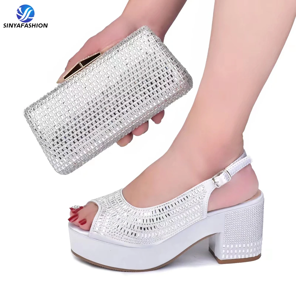 Ensemble Chaussures & Sac de Soirée Sinya – Talons Hauts Élégants pour Femme