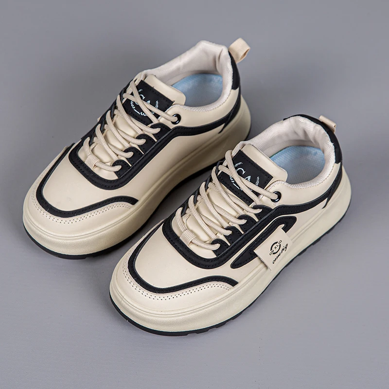 Chaussures de skate femme légères respirantes – Semelle EVA antidérapante, lacets, bout rond