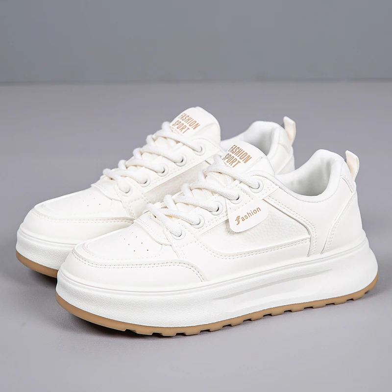 Chaussures Blanches Respirantes Femme – Semelle Épaisse EVA, Légères & Antidérapantes