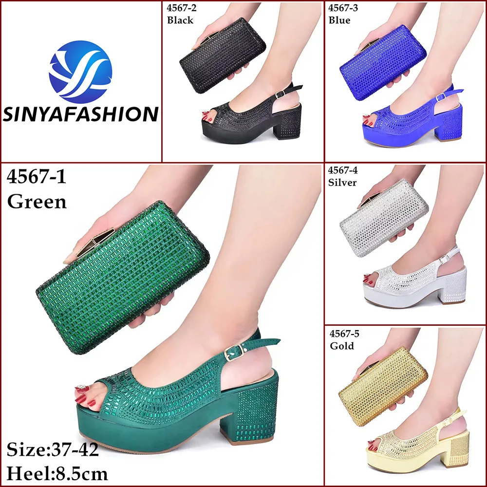 Ensemble Chaussures & Sac de Soirée Sinya – Talons Hauts Élégants pour Femme