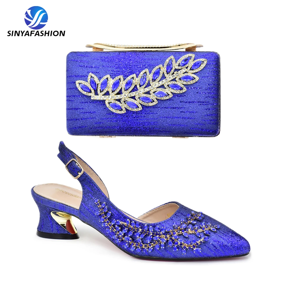 Ensemble Chaussures & Sac Coordonnés – Talons Plateforme Confortables 5-8cm, Toutes Saisons